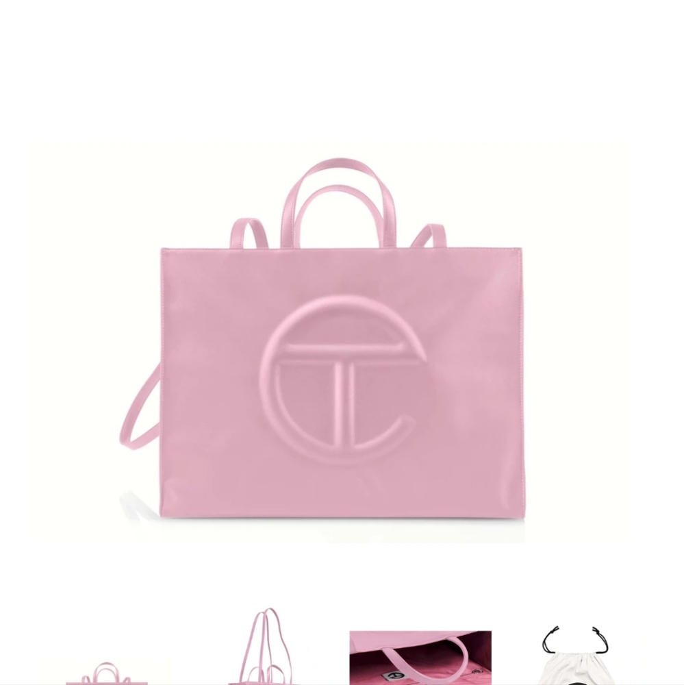 Telfar Pink Bubblegum Large Tote Shopping Bag